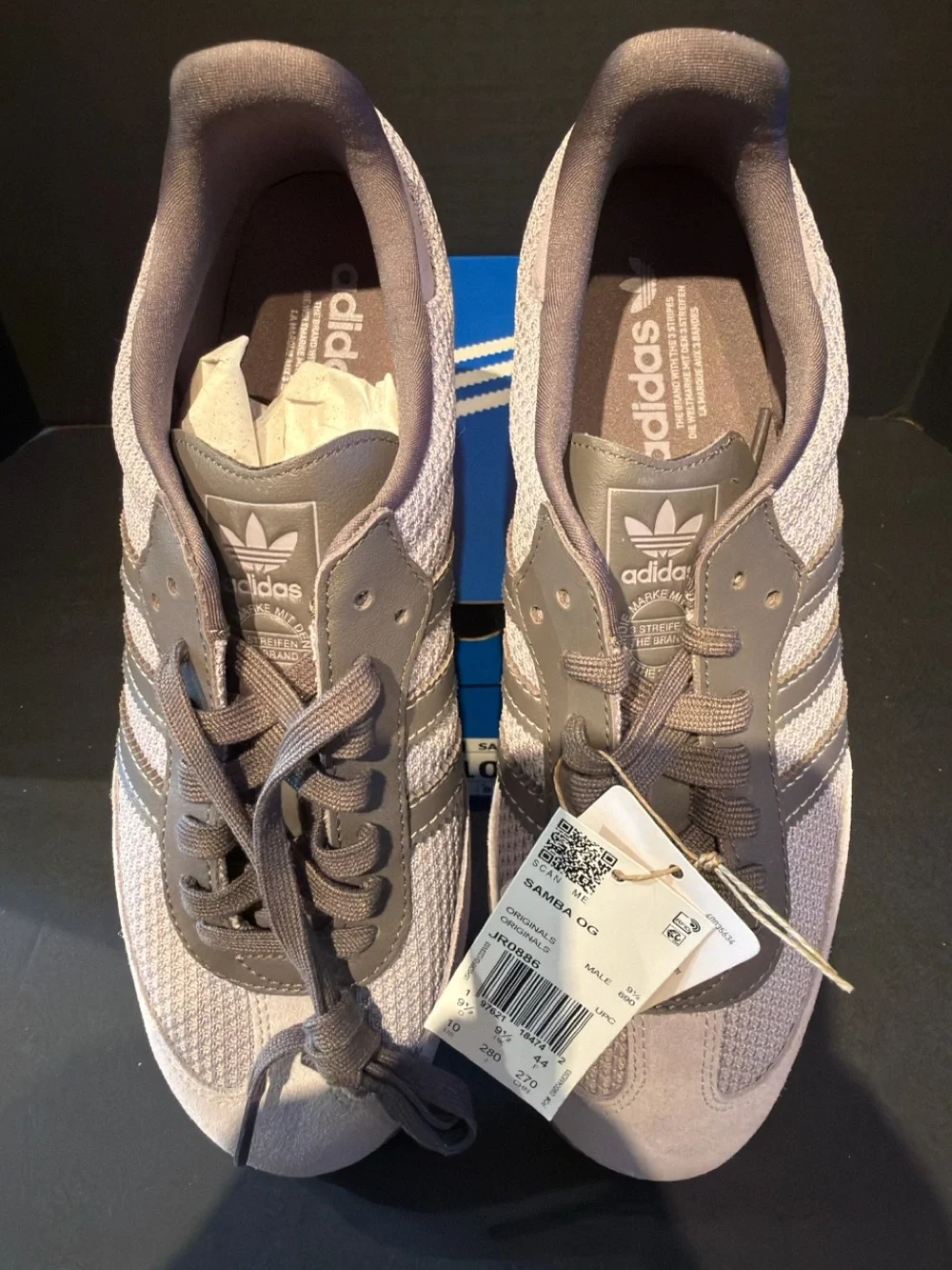adidas Men's Samba OG Sneakers - Gray Taupe 10M